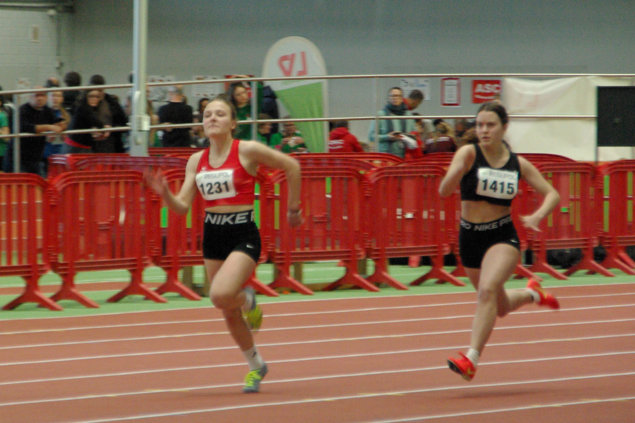 Charlotta Höring beim 60 m Vorlauf